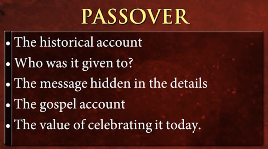 Passover - The Historical Account
