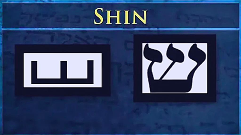 Hebrew Alphabet - Shin